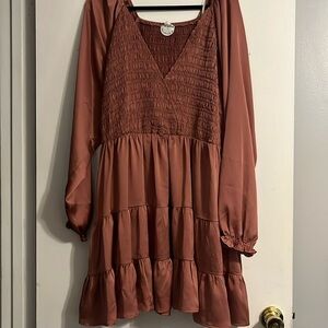 Arula Tiered Mock Dress size